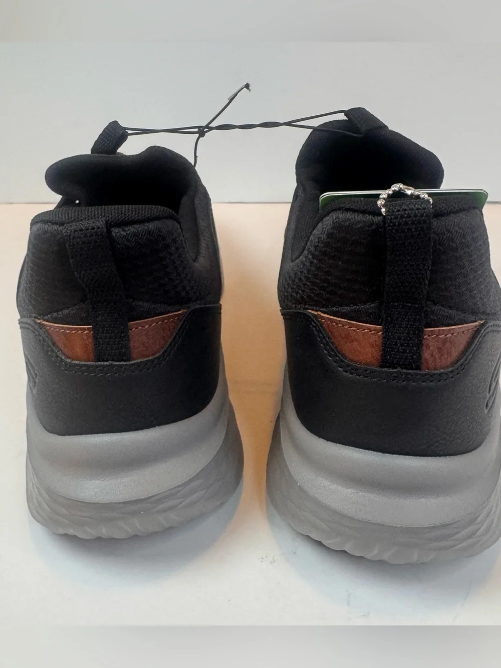 Men's Skechers, Relaxed Fit: Slade - Breyer Sneaker 210892-BKGY Black Gray Knit